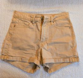 Old Navy O.G. High-Rise Khaki Denim Shorts Woman's Size 2 (