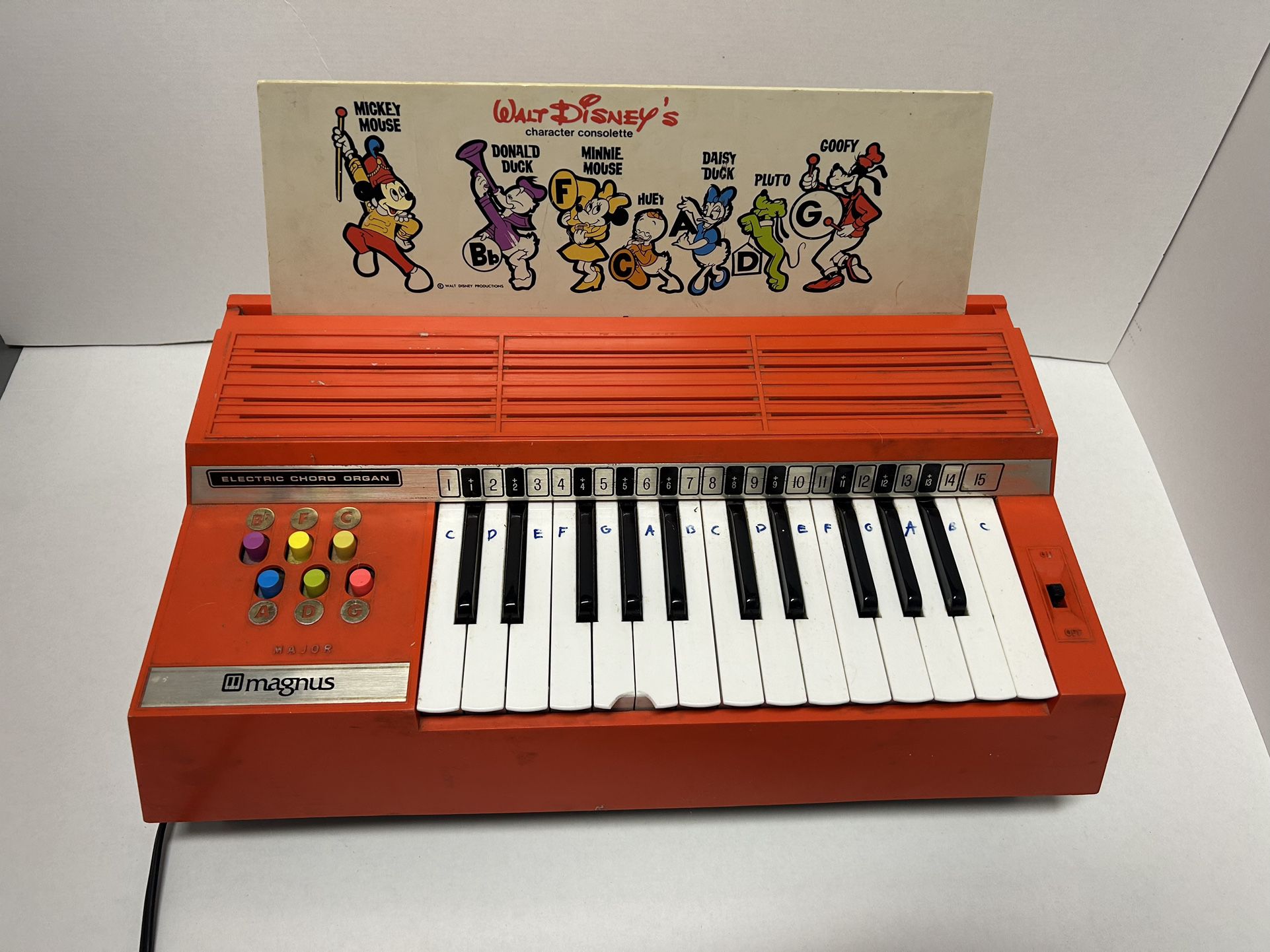 Portable Child Musical Instrument Organ Vintage 