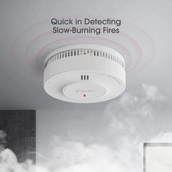 X-Sense Smoke Alarm, 10-Year Battery,Fire Alarm Smoke Detecto With LED~1 Pack