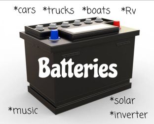 batteries: car,truck,boats,solar