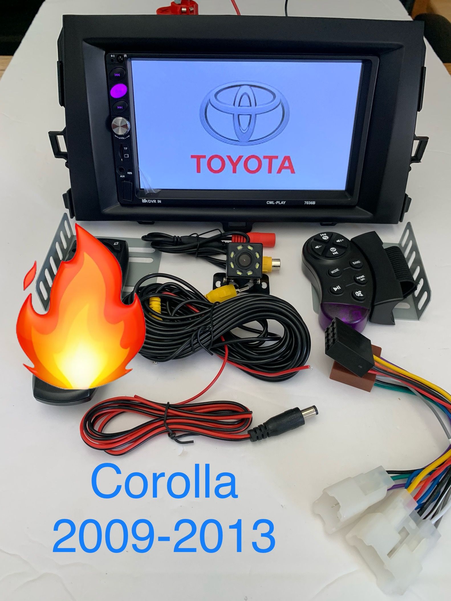 Radio 7” Corolla 2003-2004-2005-2006-2007-2008 $65 Price without installation