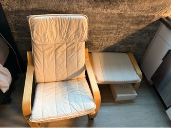 Chair with ottoman