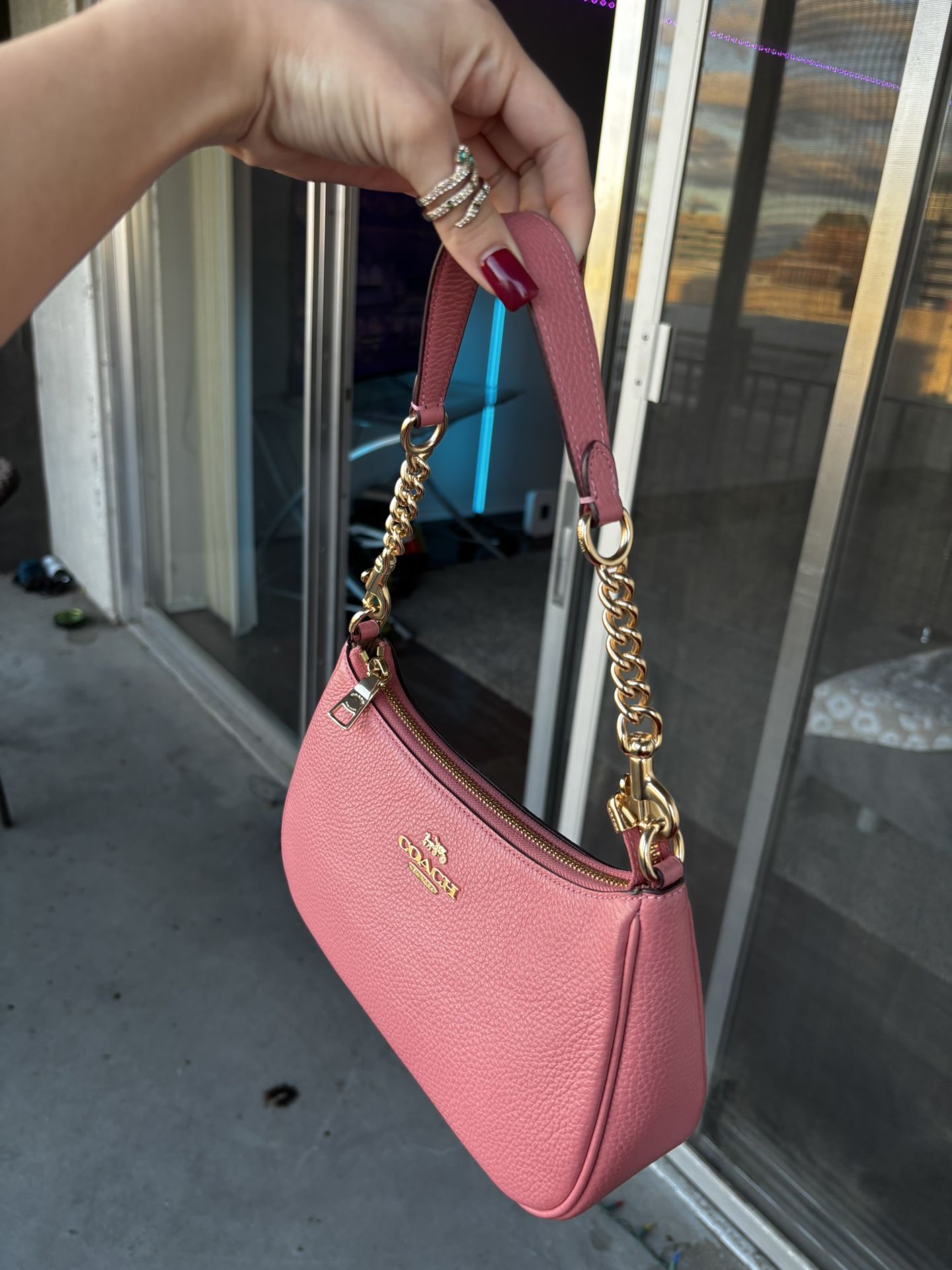 Coach Luna Shoulder Bag - Pink