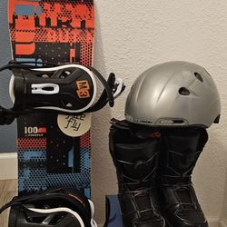 Complete Kids Snowboard Set – Board, Boots & Helmet