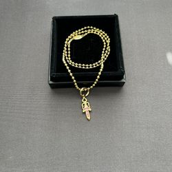 CH Punk And Gold Dagger Necklace 