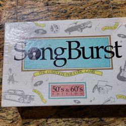 🎵 Vintage Song Burst Board Game — 50’s & 60’s Edition (1990) 🎵