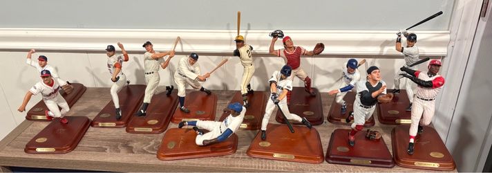 Lot of 13 Danbury Mint Baseball Figurines - Great for Resellers!