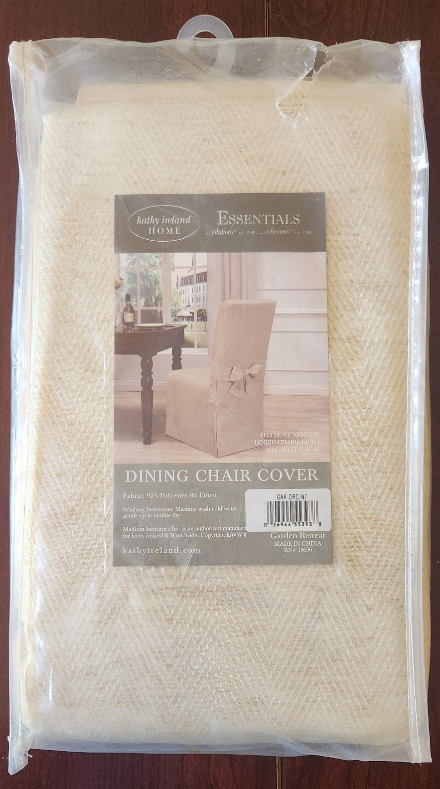 Kathy Ireland Home Dining Chair Cover Natural Garden Retreat