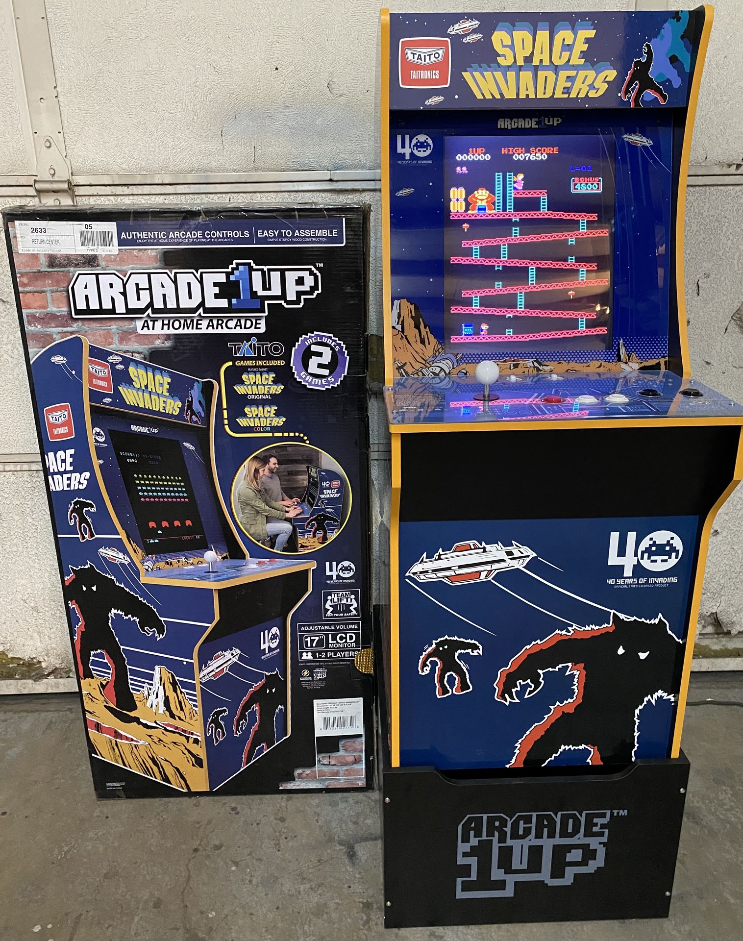 Arcade 1Up Donkey Kong Ms Pac-Man 60 Games in 1 !