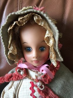 Vintage doll with rubber face