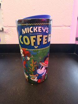 DISNEY Really Swell Coffee ceramic travel tumbler, $15