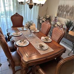 Tuscano Dining Room Table And 8 Chairs ( Deliver Available 