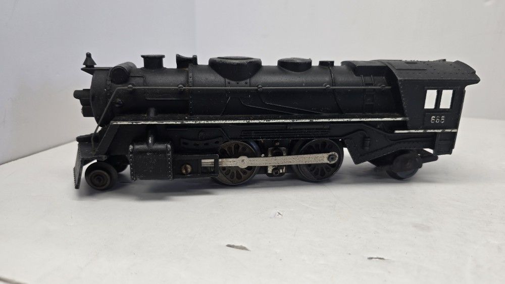 Vintage Louis Marx O Scale #666 Electric Steam Locomotive Die Cast UNTESTED Kids Toy Train Railroad