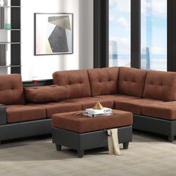 New Sectional + Ottoman 