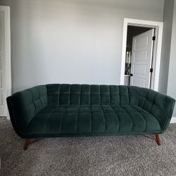 Dark Green Sofa 