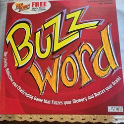 Buzz Word challenging memory game in new condition only $10!