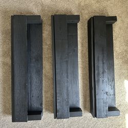 Black Wooden Book Shelves