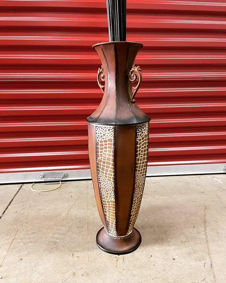 Castlebar Brown 26'' Metal Floor Vase