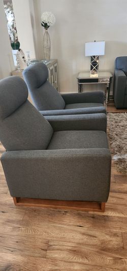 Gray recliner chairs- delivery available