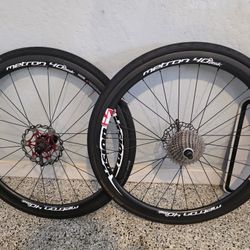 🔥🚲🔥Vision Metron 40 SL Clincher(complete Set,with 11 Speed Cassette And 28mm Gatorskin Tires And Tubes🔥🚲🔥