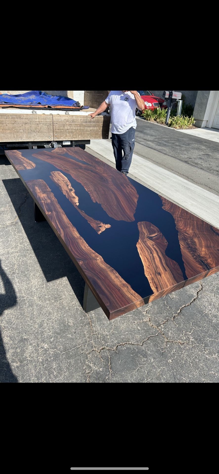 Epoxy Wood Resin Dining Table And Bar Tops