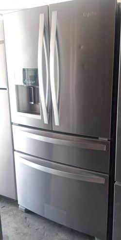 Whirlpool 4 Door Stainless Steel Refrigerator Fridge
