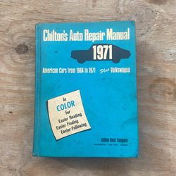 1971 Chiltons Auto Repair. Manual 