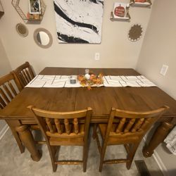 Large Wooden Dining Table 