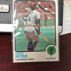 Pete Rose Topps Baseball Card