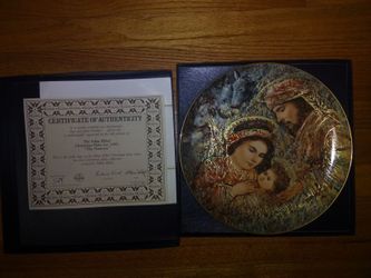 Edna Hibel Christmas plate