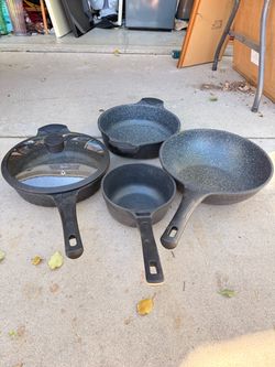 Granite Nonstick Cookware Set – 6 Pieces