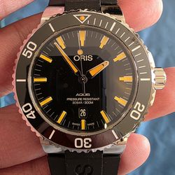 Oris Aquis Date Rubber Black Automatic Watch