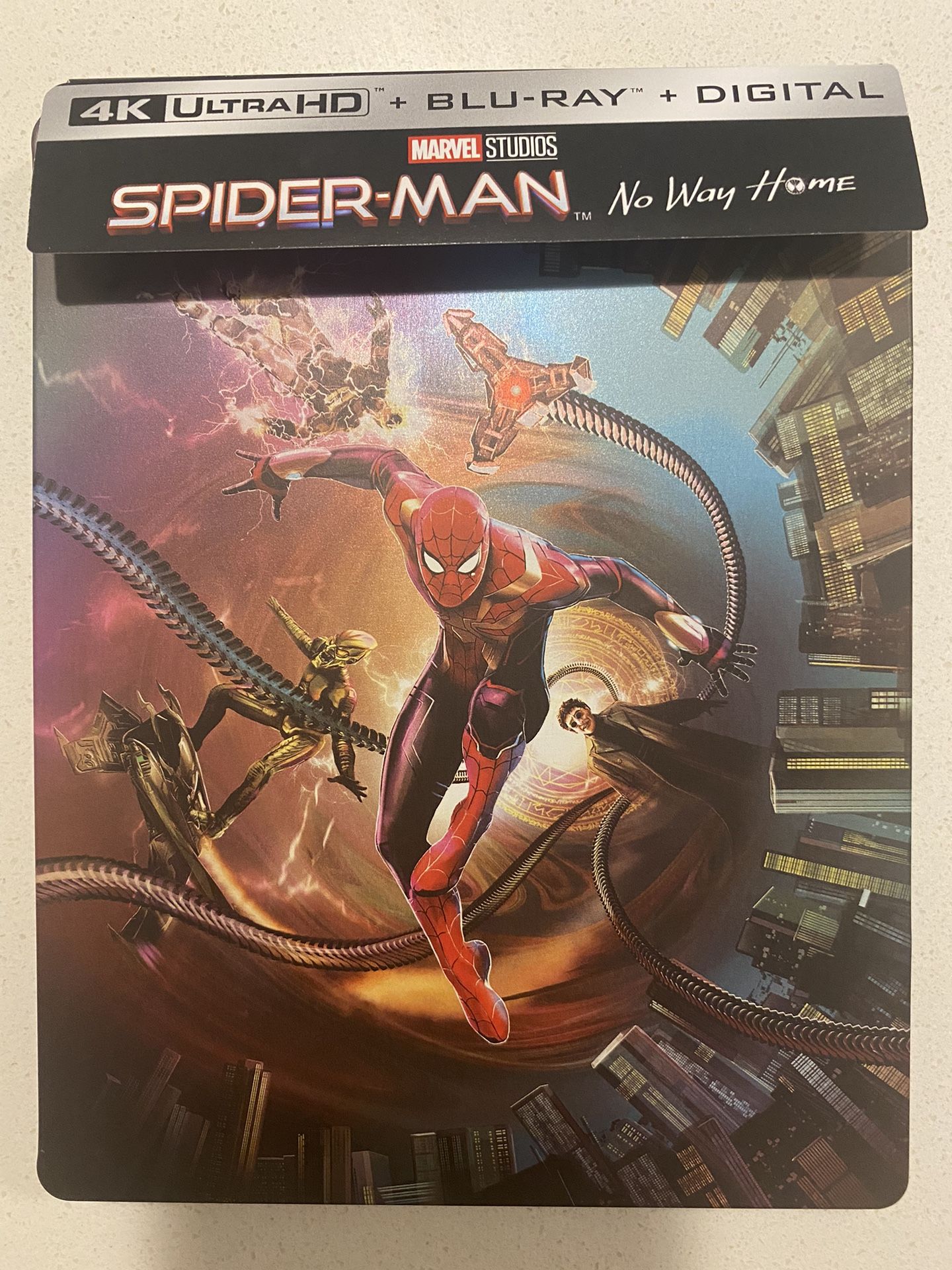 Spider-Man No Way Home 4K +Bluray Steelbook