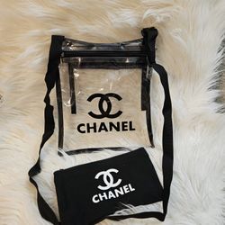Stadium Bag Transparent  Bag Cosmetic Bag with Matching Pouch (2 Pieces)