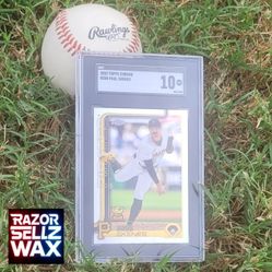 PAUL SKENES SINGLE CARD SLAB SGC 10 MINT 2025 TOPPS CHROME #300 MLB GOLD CUP ALL STAR RC PIRATES