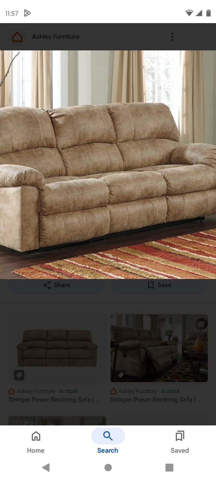 Sale !! Ashley Couch and Sofa Recliners