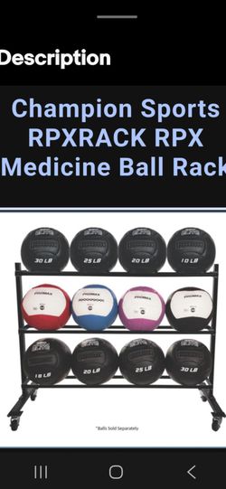 $65, CHAMPION Sports, Promax 3-Tier Medicine Ball Storage Rack