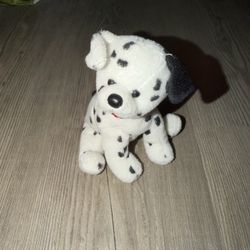 Ty Beanie Babies 2.0 Hydrant Dalmatian Dog Plush Small White Black Red