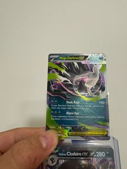 Pokemon ex 4 Card Lot Mega Darkrai Krookodile Morpeko Paldean Clodsire English