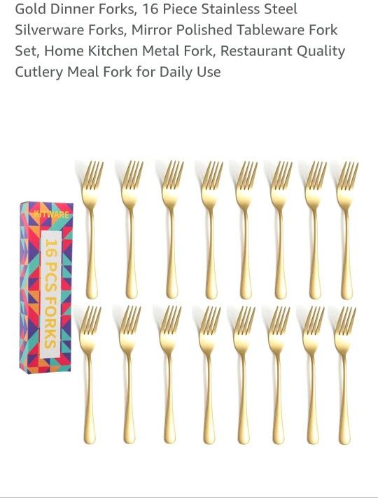 Over 90 Gold Stainless Steel Forks For Weddings And Events