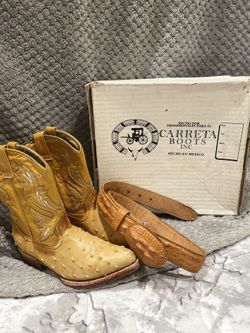Cow Boy Boots And Belt