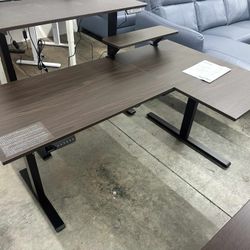 Dual Motor L shaped Standing Desk