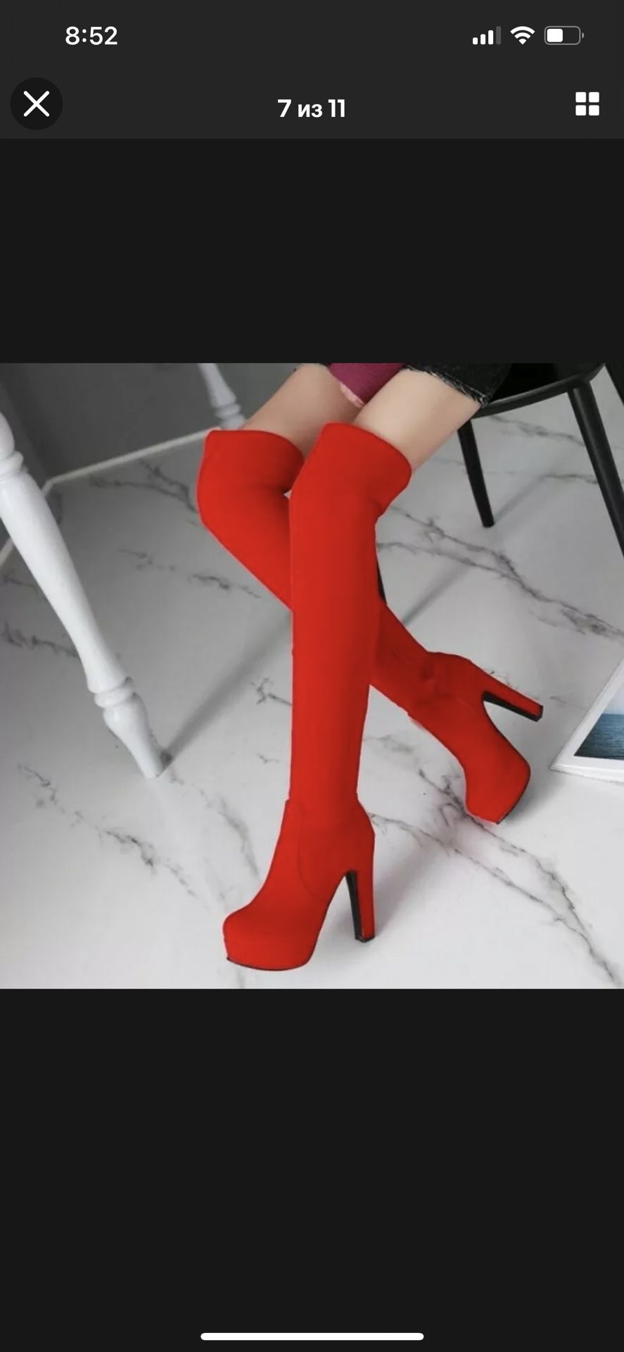 Women Block High Heel Platform Casual Over The Knee Thigh High Boots Comfortable