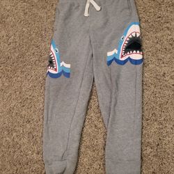 Boys 7 365 Kids shark pockets gray sweatpants Lot 04