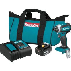  The Makita 18-Volt LXT Lithium-Ion Brushless Cordless Driver-Drill Kit (XFD131) is an ideal drilling and driving solution for the user who wants a dr