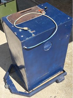 Baldor 1/2 HP Motor with Allen-Bradley Control in Metal Cabinet moveable stand wheels