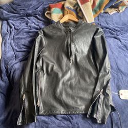 chrome hearts leather biker 