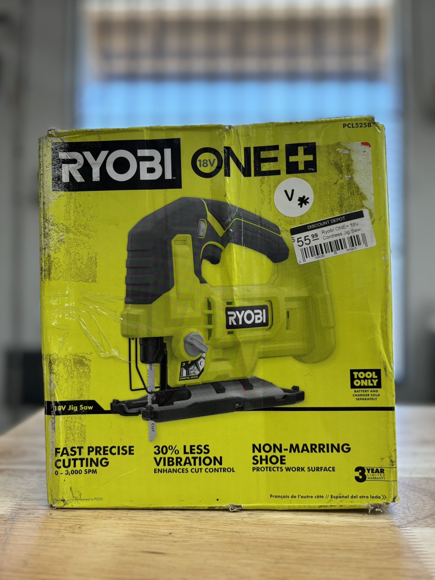 Ryobi ONE+ 18V Cordless Jig Saw (Tool Only)