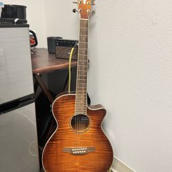 Ibanez Aeg20Ii Flamed Sycamore Top Cutaway Acoustic-Electric Guitar