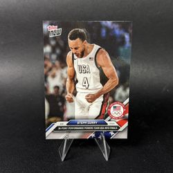 Steph Curry 2024 Topps Now Olympic Games #22 36 Points